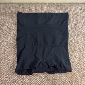 Spanx Women Plus Size C Black Spandex Super High Waist Tummy Control Shorts